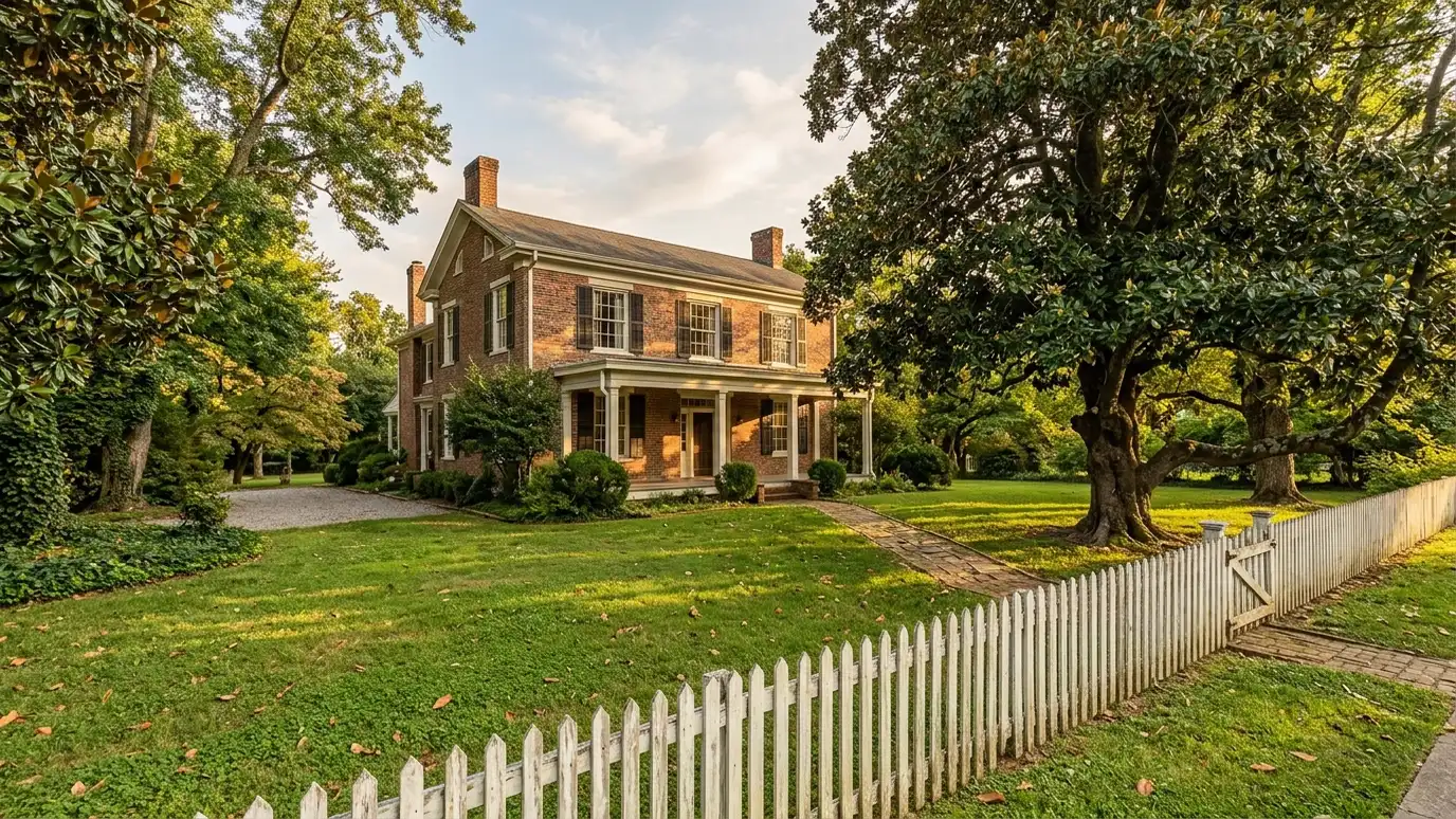 A green lawn at a Columbia, Tennessee home