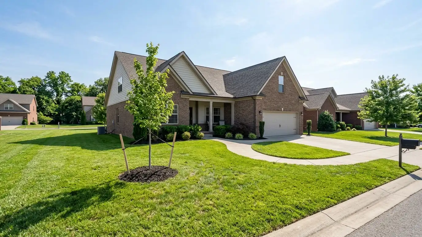 A green lawn at a La Vergne, Tennessee home