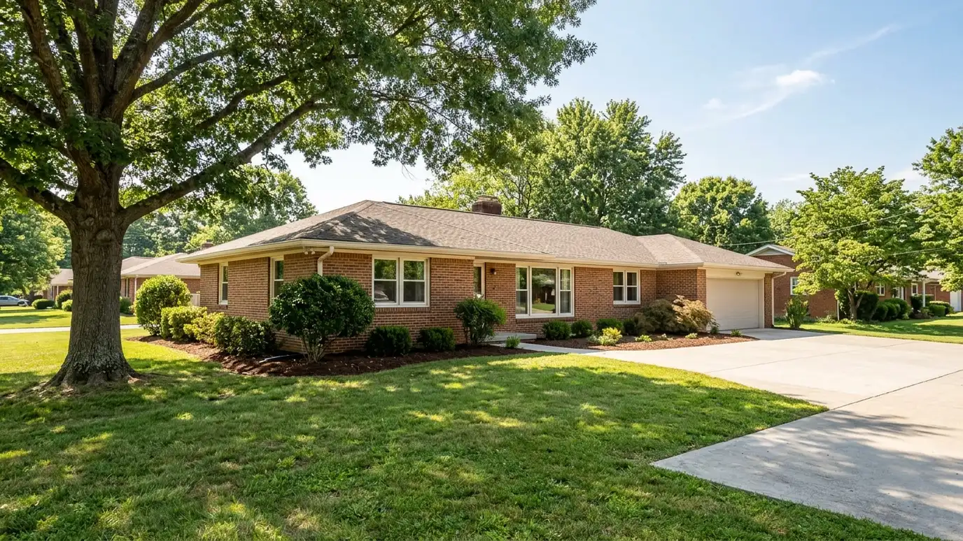 A green lawn at a Madison, Tennessee home