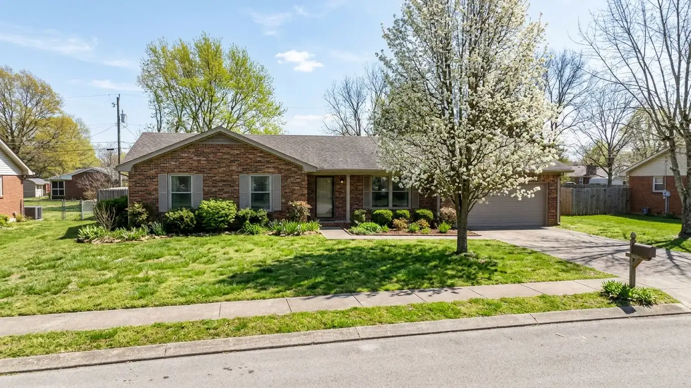 A green lawn at a Smyrna, Tennessee home