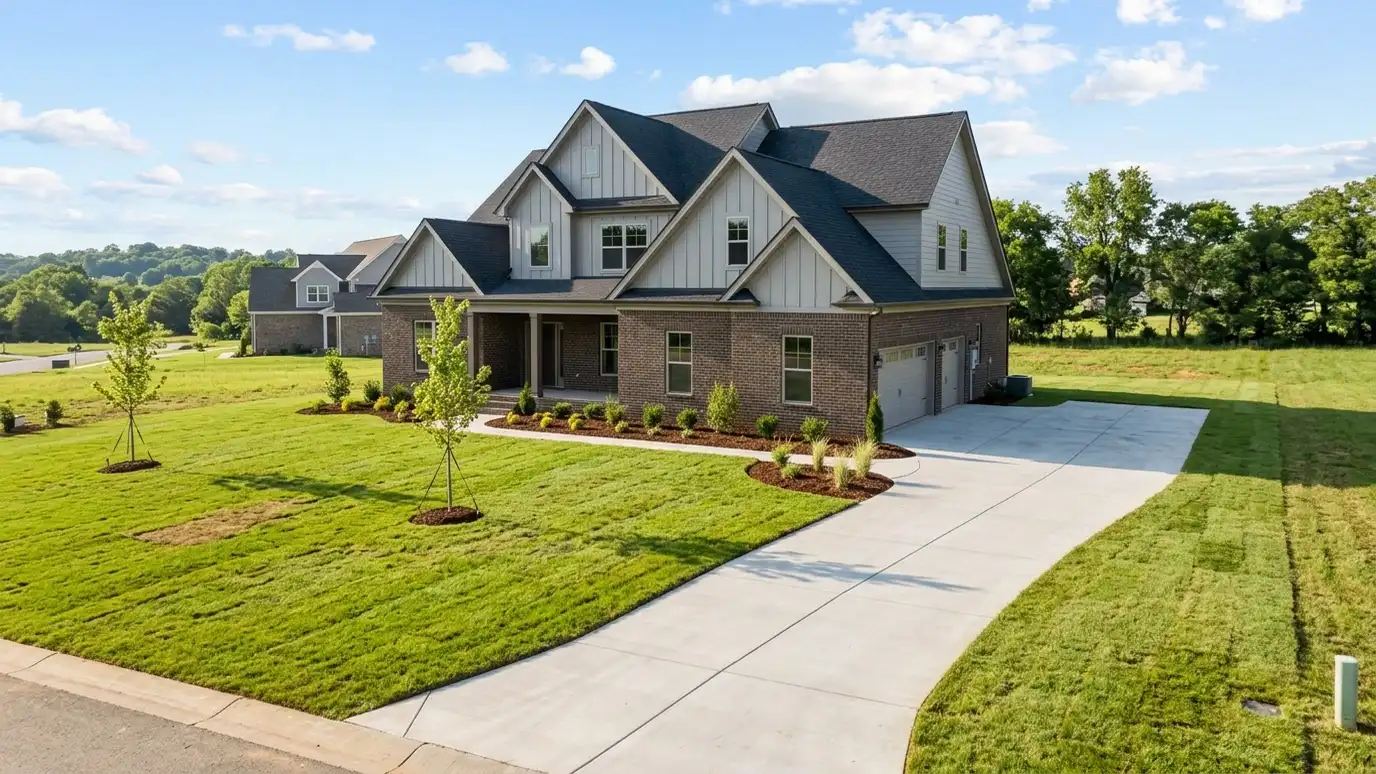 A green lawn at a Spring Hill, Tennessee home