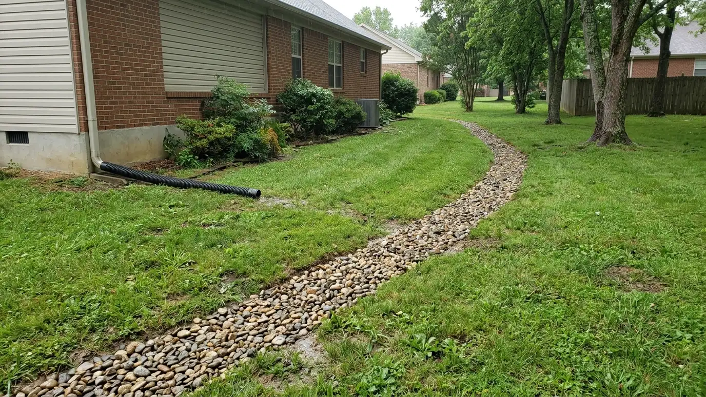 Lawn Drainage and Grading Fixes in Nashville and Middle Tennessee